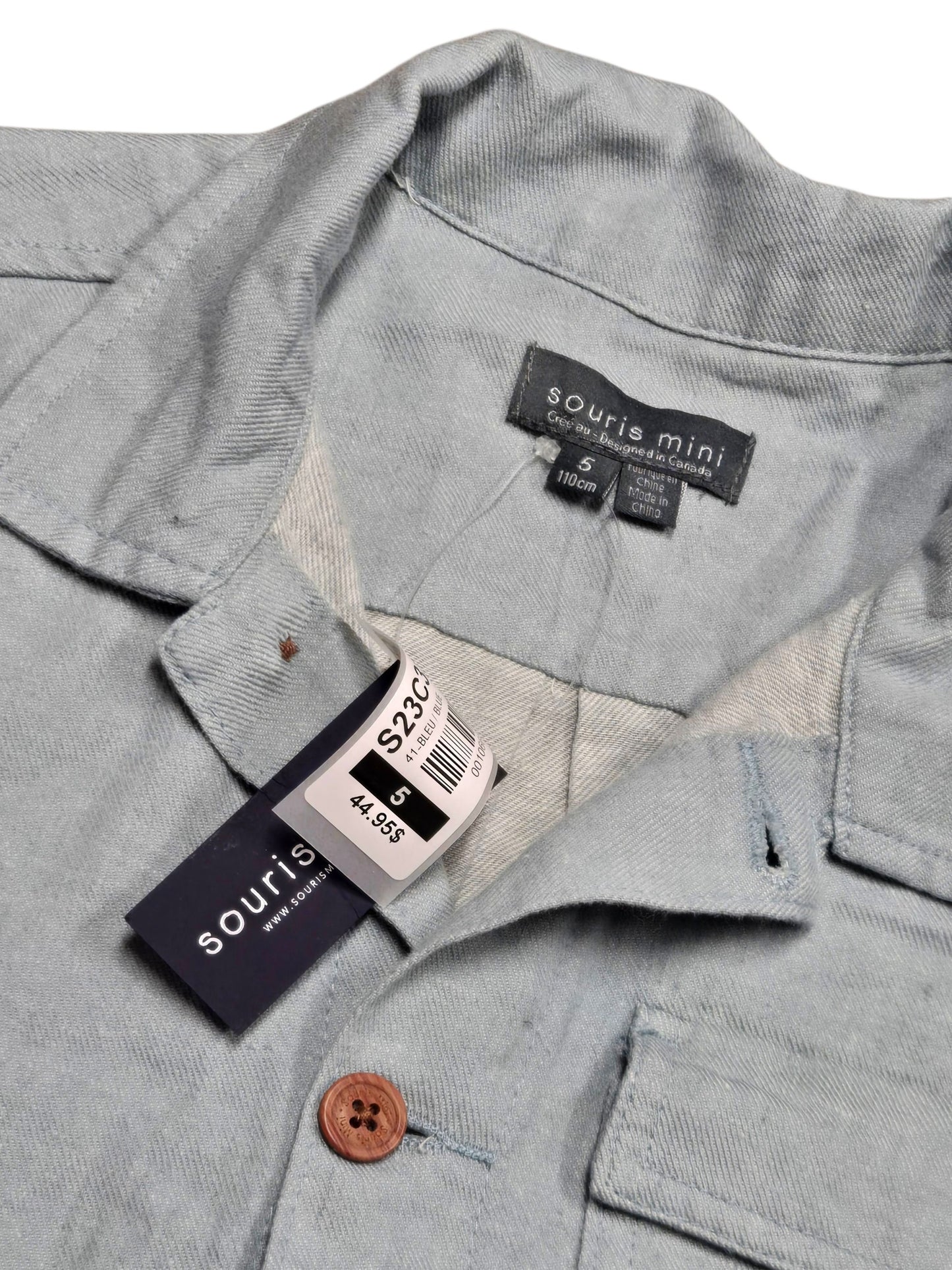 Neuf 5ans Veste/Chemise SOURIS MINI