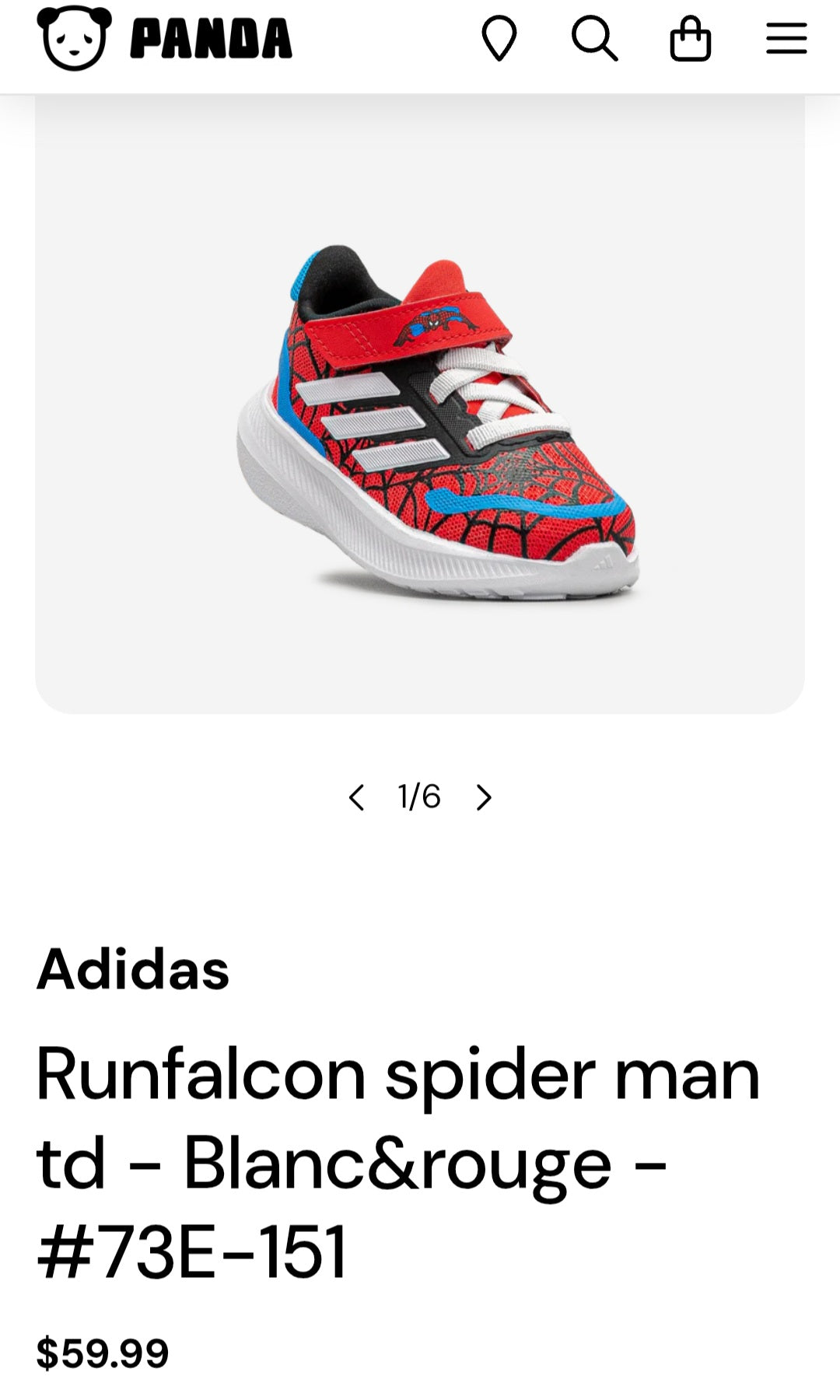 7c soulier ADIDAS X SPIDER MAN
