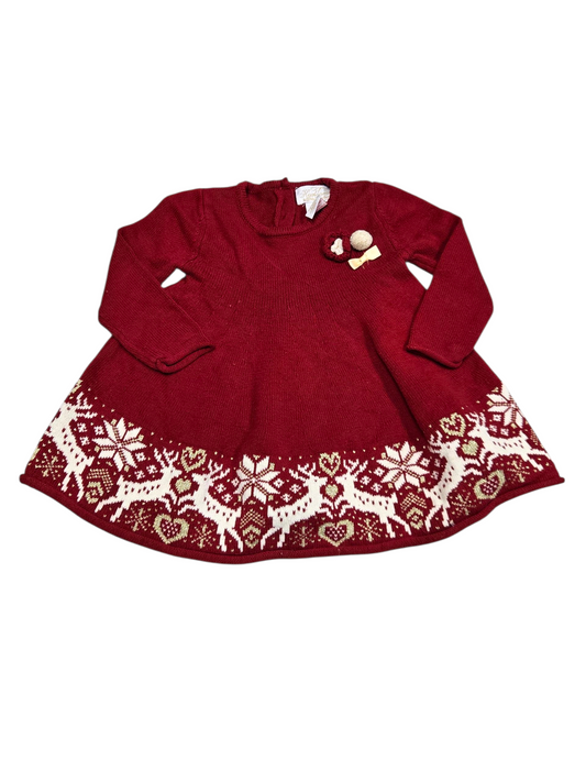 24m Robe en tricot de noel