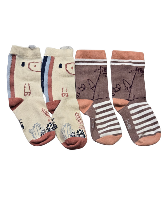 3-4ans 2 paire de bas SOURIS MINI