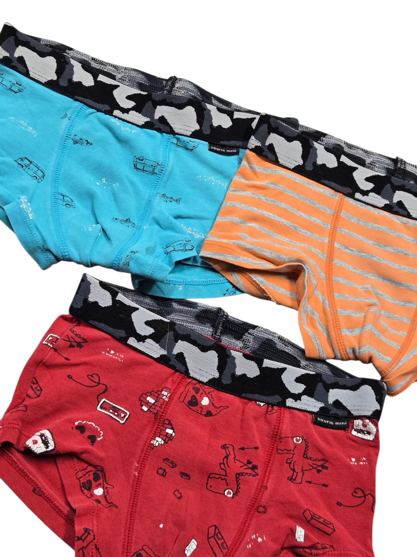 4-5ans LOT DE 3 Boxer SOURIS MINI