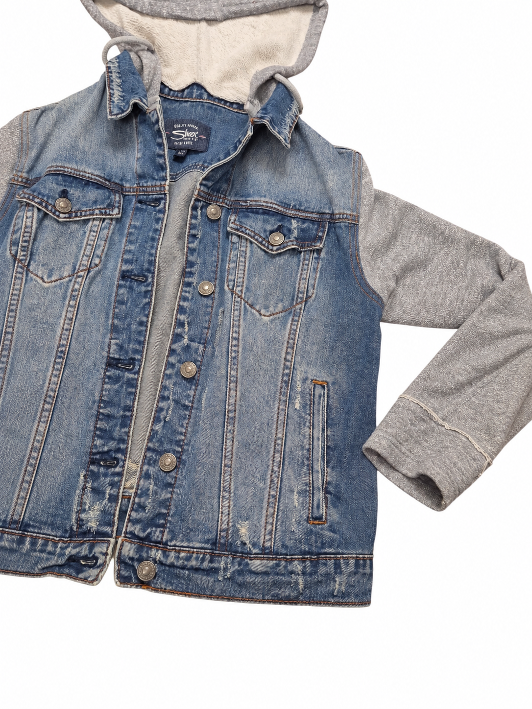 🍂L (femme) Veste en Jeans SILVER