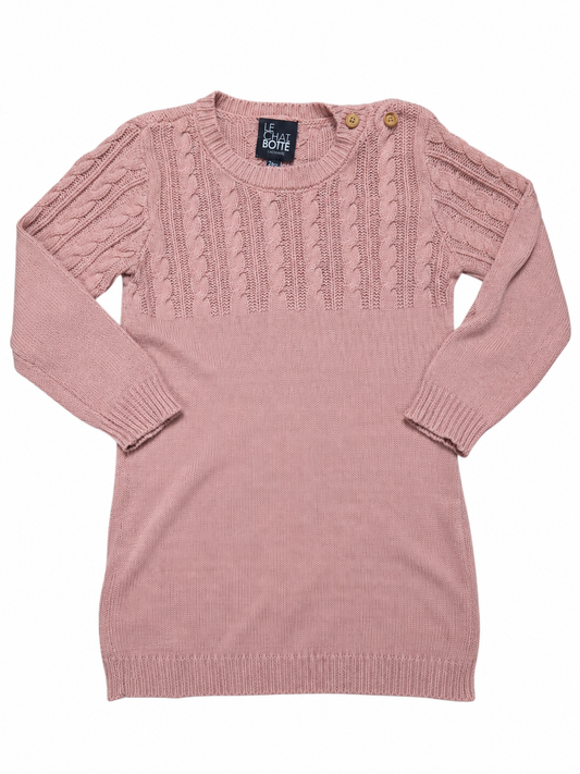 24mois Robe de tricot LE CHAT BOTTÉ
