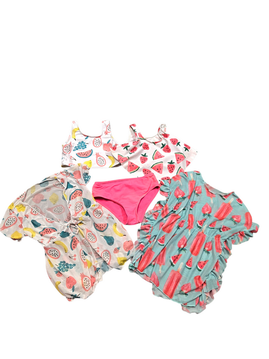 5ans lot de maillot+cache maillot