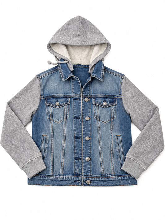 🍂L (femme) Veste en Jeans SILVER