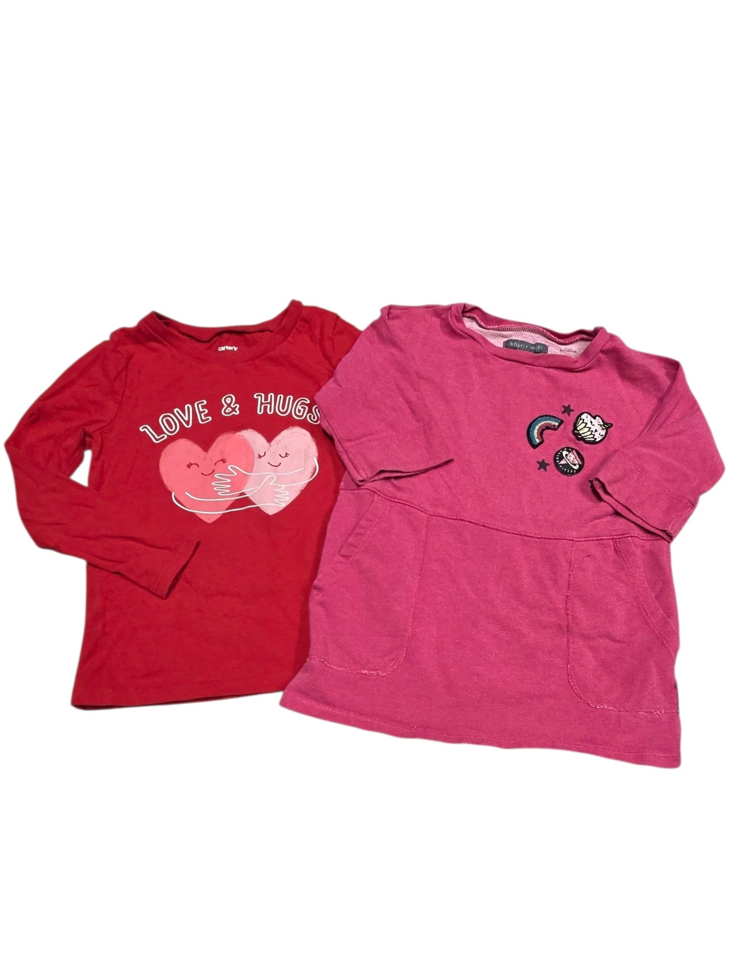 4ans lot de 2 chandails