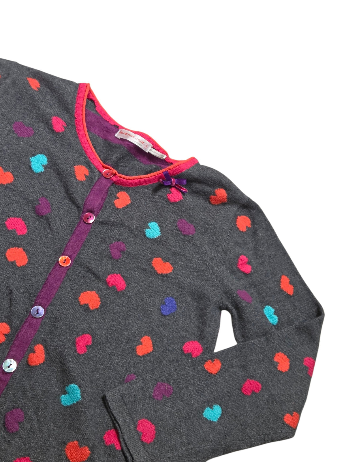 8ans Veste de tricot DEUX PAR DEUX